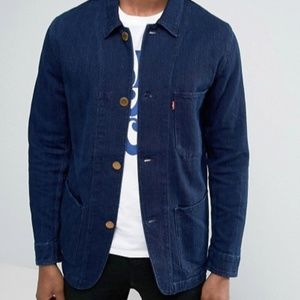 Mens Levis Indigo Engineered Workwear Herringbone